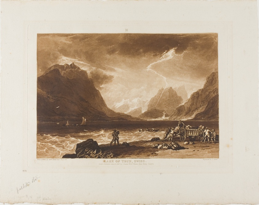 Lake of Thun, plate 15 from Liber Studiorum