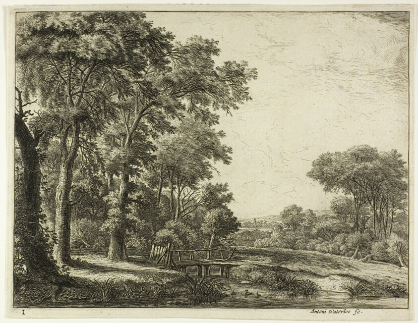 The Entrance to the Forest by the Little Wooden Bridge