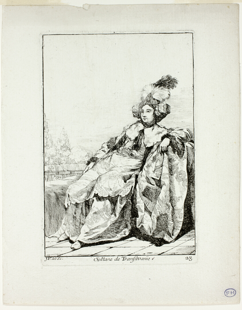 Sultane de Transilvanie, plate 23 from Caravanne du Sultan à la Mecque