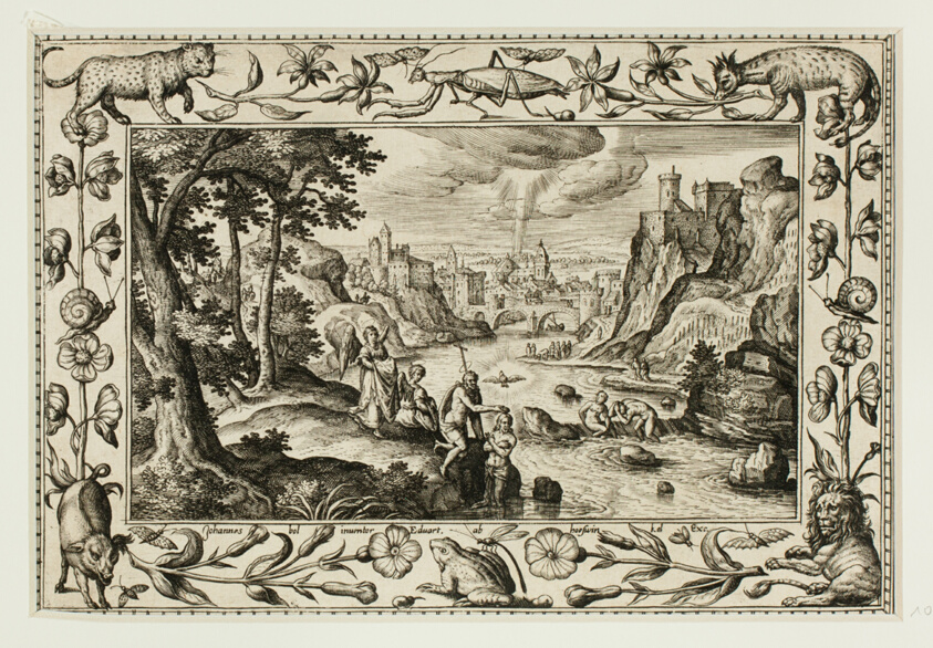 The Baptism of Christ, from Landscapes with Old and New Testament Scenes and Hunting Scenes