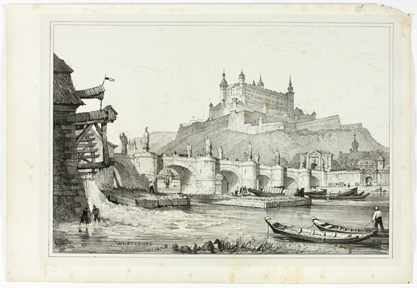 Wurtzburg, from Facsimiles of Sketches made in Flanders and Germany