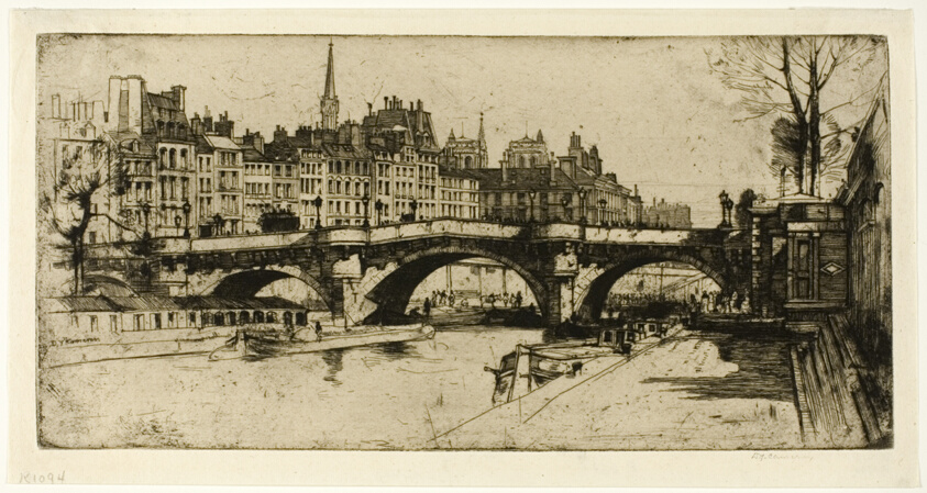 Pont Neuf, plate one from the Paris Set
