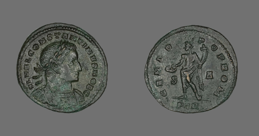 Coin Portraying Emperor Constantine I