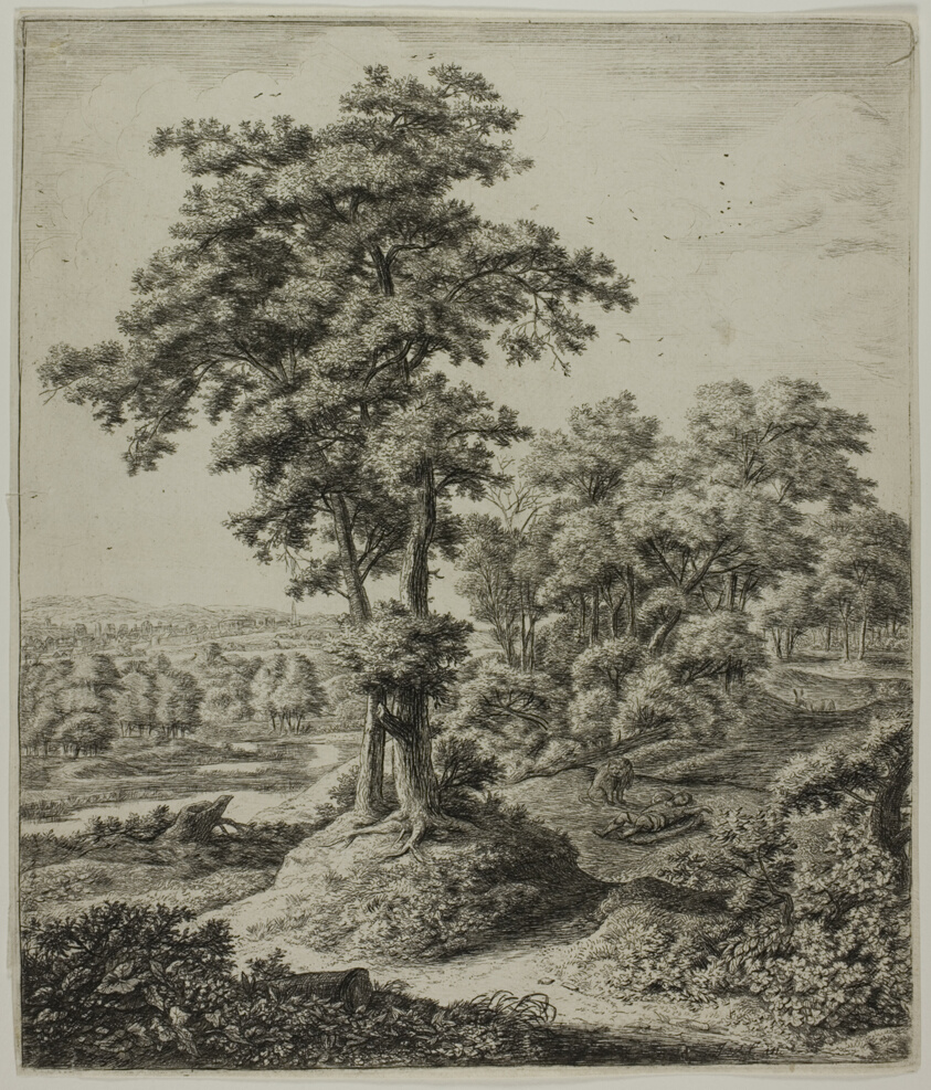 The Unfaithful Prophet of Judah, from Six Large Upright Landscapes with Scenes from the Old Testament