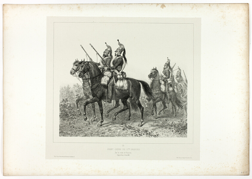 11th dragoons advance guard, from Souvenirs d’Italie: Expédition de Rome