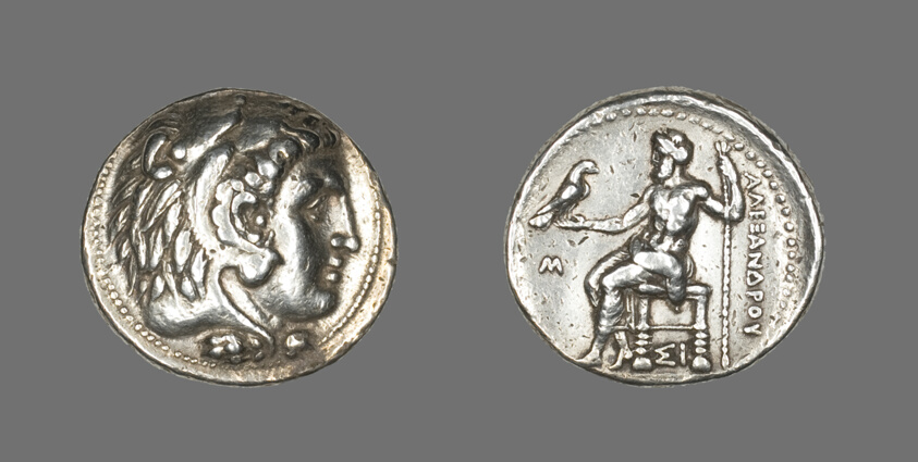 Tetradrachm (Coin) Depicting the Hero Herakles with the Features of Alexander the Great