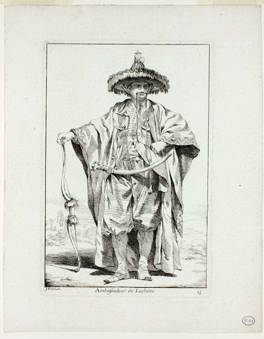 Ambassadeur de la Chine, plate fifteen from Caravanne du Sultan à la Mecque