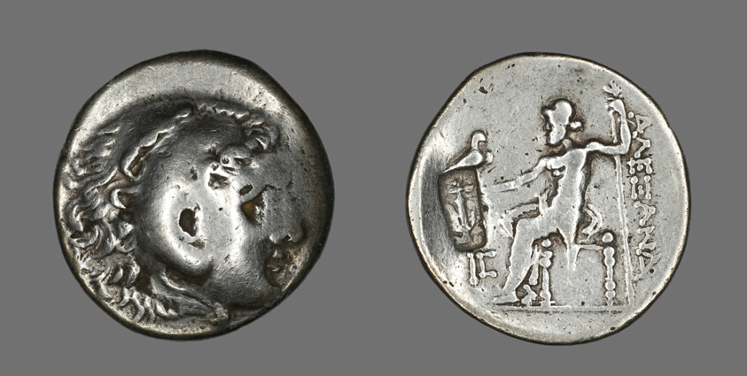 Tetradrachm (Coin) Depicting the Hero Herakles with the Features of Alexander the Great