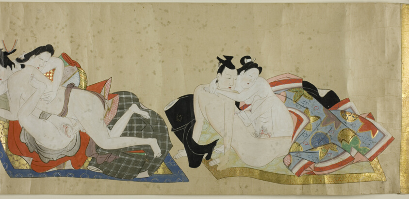 Scroll with twelve erotic scenes