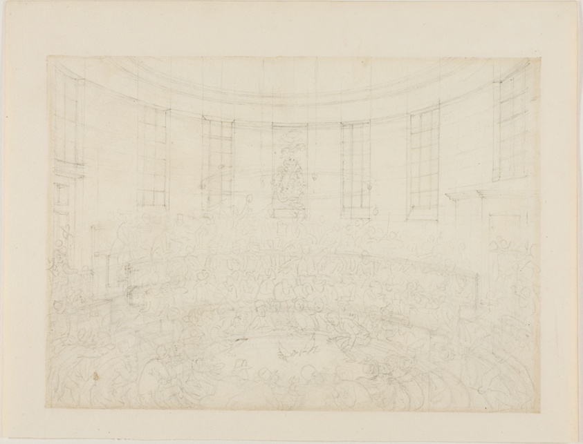 Study for Royal Cock Pit, from Microcosm of London