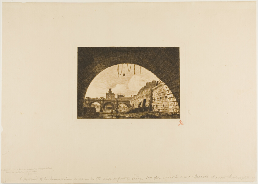 Pont-Neuf and the Samaritaine Seen from Under the First Arch of the Pont-au-Change, Paris