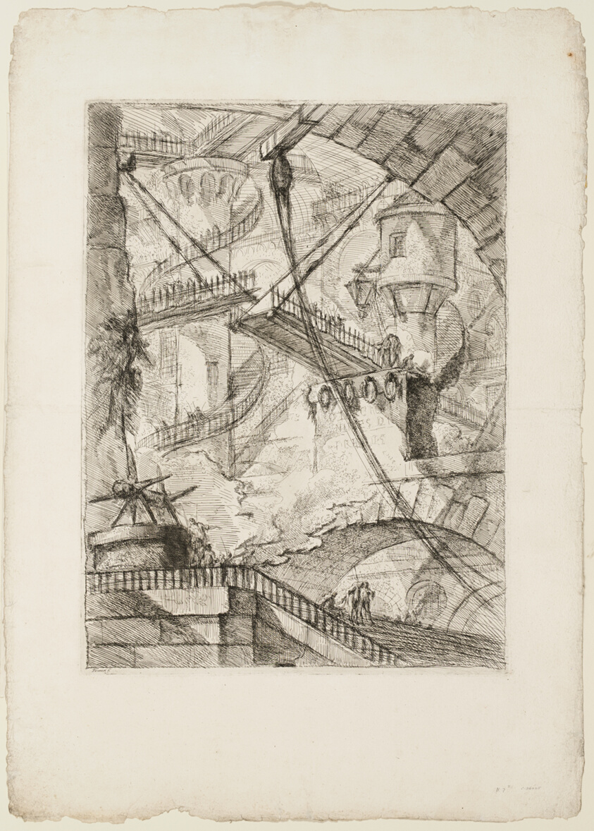 The Drawbridge, plate 7 from Imaginary Prisons