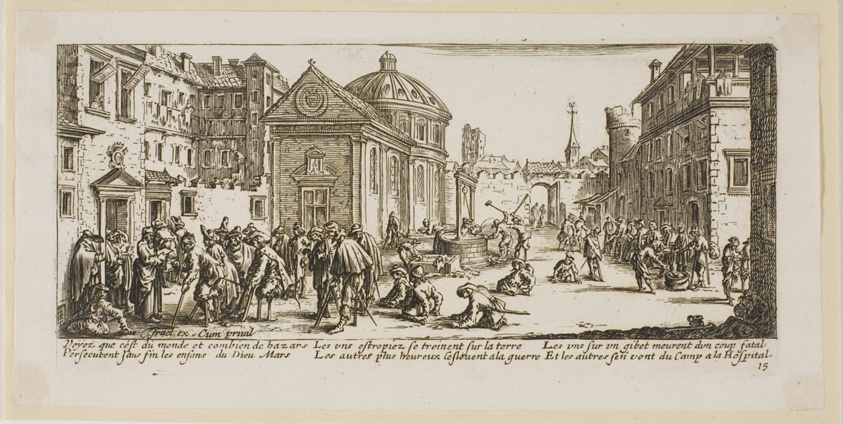 The Hospital, plate fifteen from The Large Miseries of War