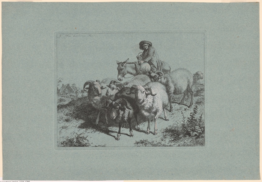 Plate 9, from The Set of 12 Pastorals Scenes