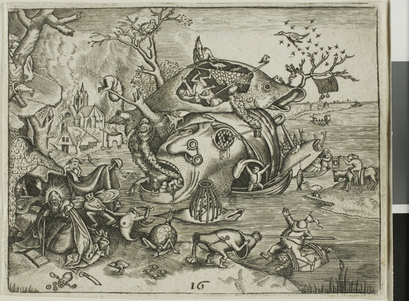 The Temptation of Saint Anthony, plate 16 from the Emblemata Secularia