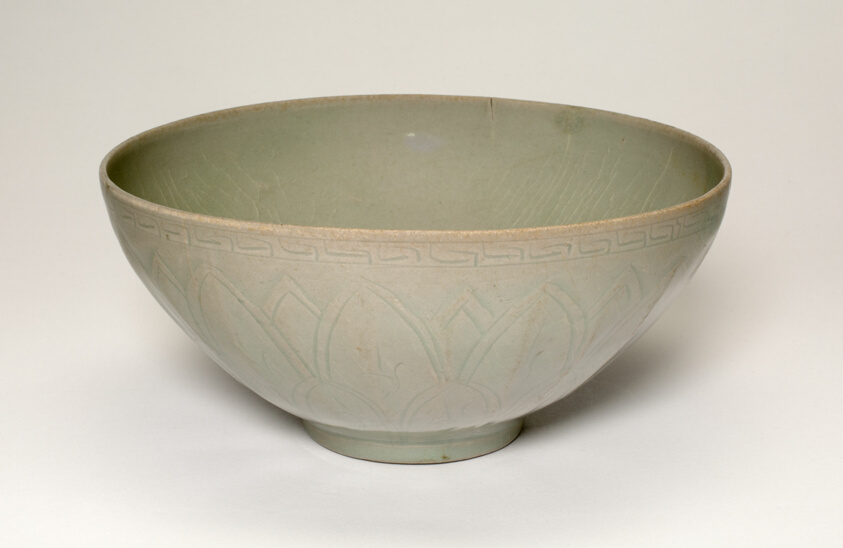 Bowl with Lotus Design