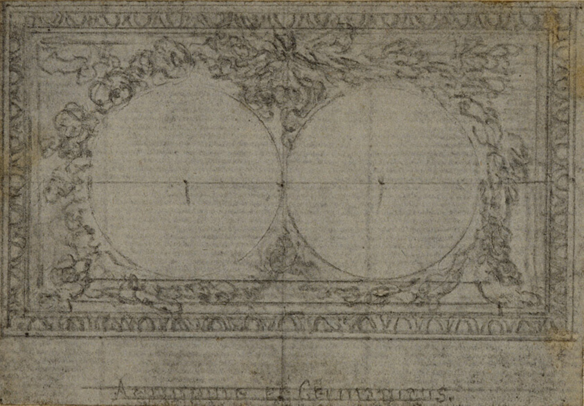 Study for Medallions, in Tacitus "Tibère, ou Les Six Premiers Livres des Annales", Book III, Vol. 2