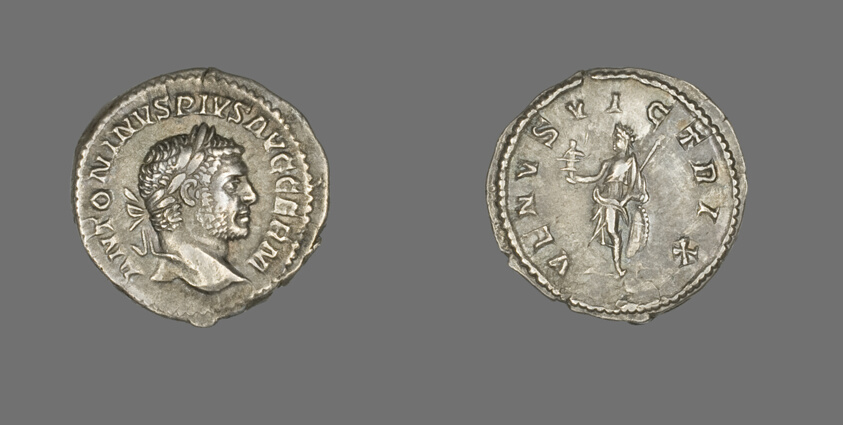 Denarius (Coin) Portraying Emperor Caracalla