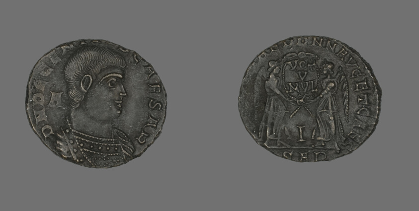 Coin Portraying Emperor Decentius