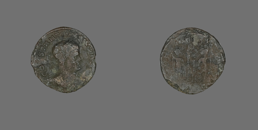 Coin Portraying Emperor Constantine II Caesar