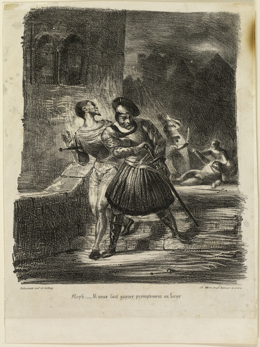 Mephistopheles and Faust Fleeing after the Duel