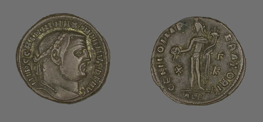 As (Coin) Portraying Emperor Galerius