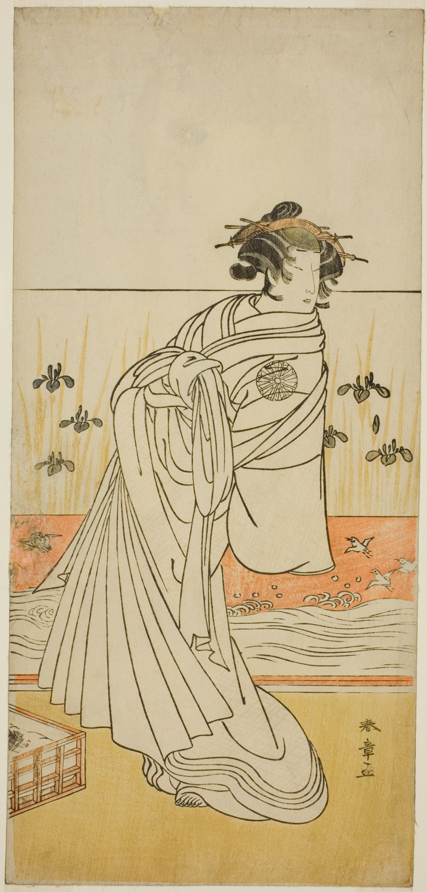 The Actor Nakamura Tomijuro I as the Courtesan Toyama in the Play Koi Nyobo Somewake Tazuna, Performed at the Nakamura Theater in the Ninth Month, 1777