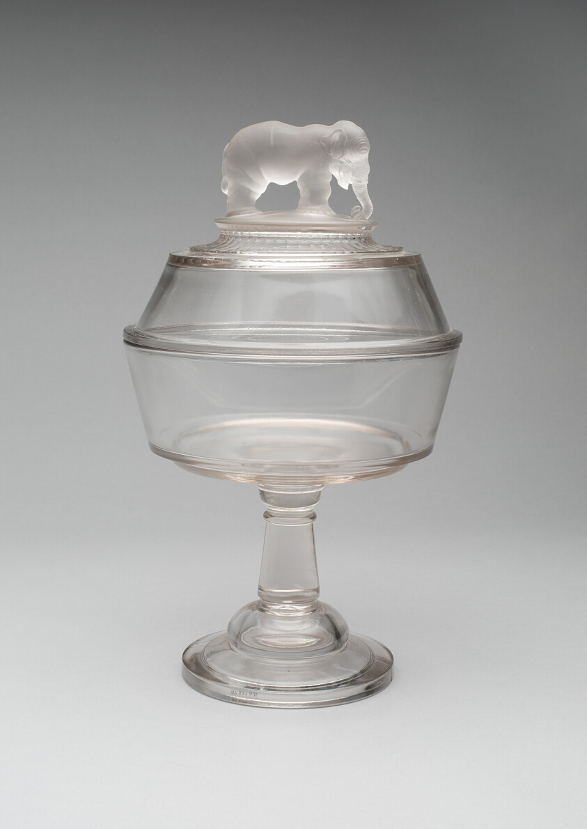 Jumbo/Elephant Covered Compote on Pedestal