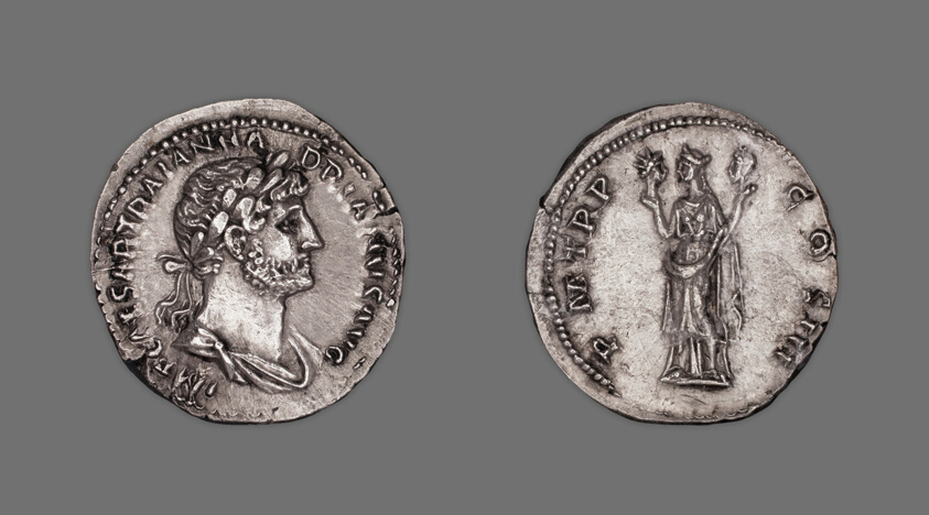 Denarius (Coin) Portraying Emperor Hadrian
