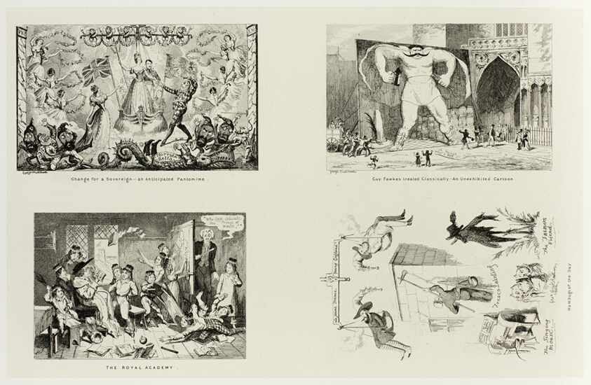 Change for a Sovereign - an Anticipated Pantomime from George Cruikshank's Steel Etchings to The Comic Almanacks: 1835-1853 (top left)