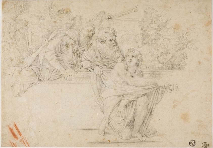 Susanna and the Elders (recto); Profile Head of Woman (verso)