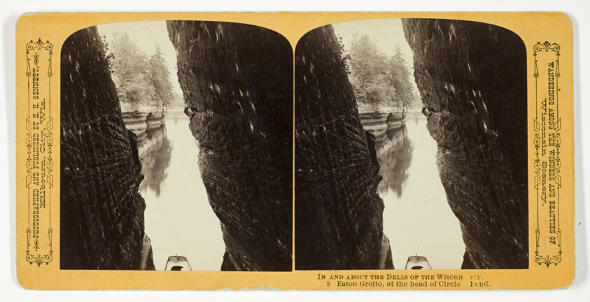 Eaton Grotto, at the head of Circle Bend, No. 3 from the series "In and About the Dells of the Wisconsin River"
