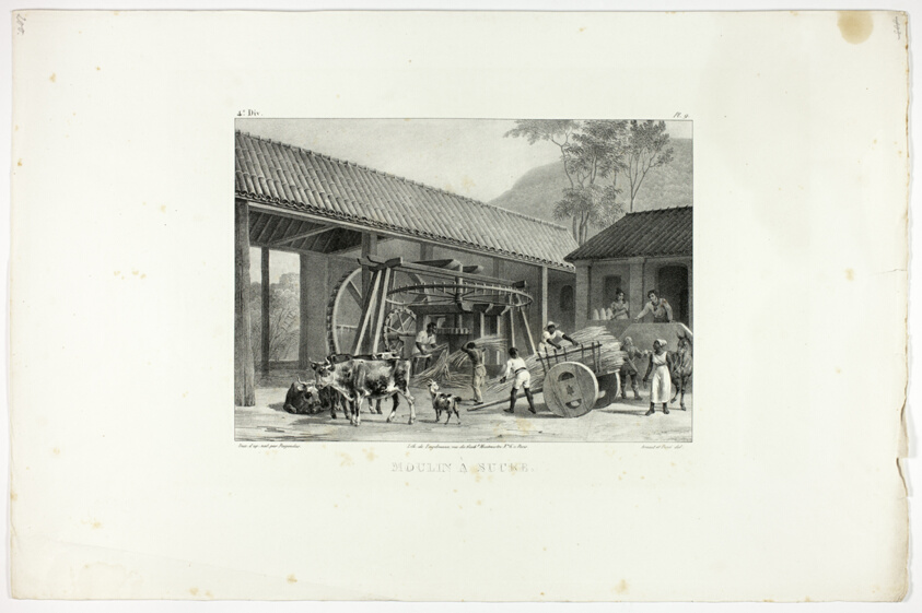 Sugar Mill, plate 9 from Customs and traditions of Negroes, volume 4 of Voyage pittoresque dans le Brésil