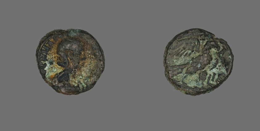 Tetradrachm (Coin) Portraying Empress Salonina