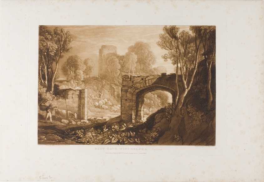 East Gate, Winchelsea, plate 67 from Liber Studiorum