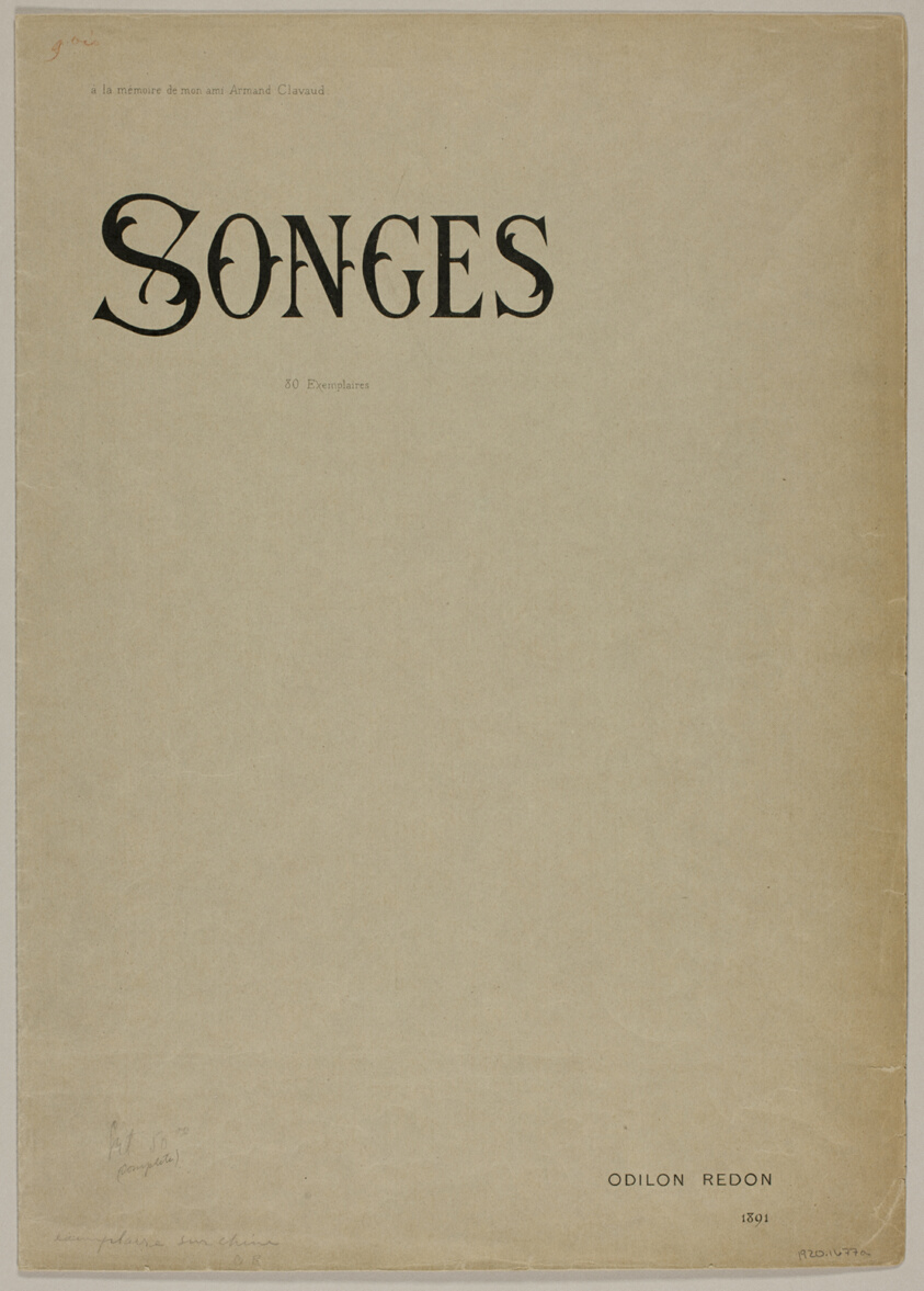 Portfolio Cover for Songes (Dreams)