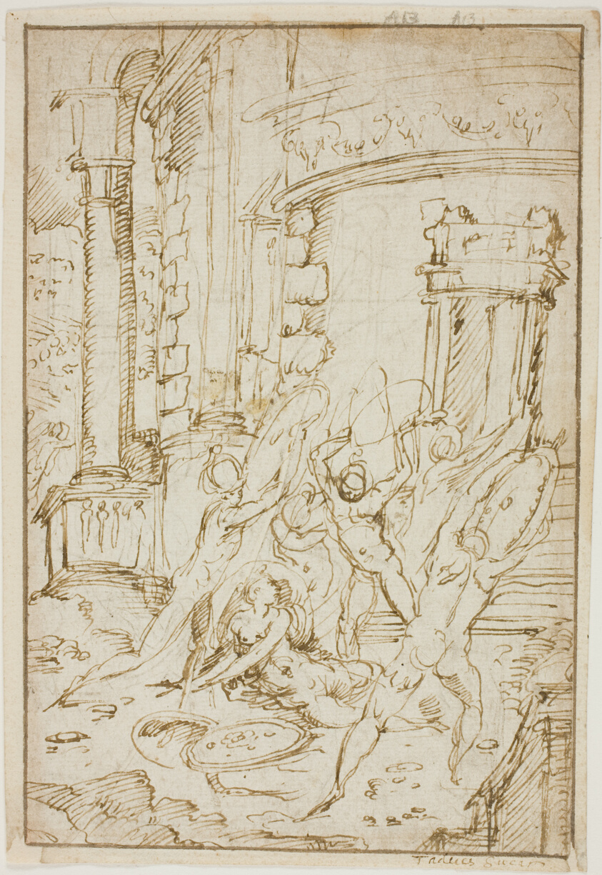 Study for the Rape of the Sabines
