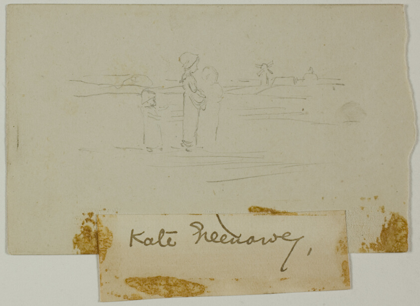 Three Figures in a Landscape with a Windmill