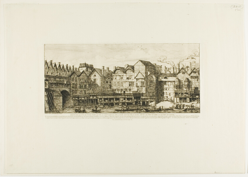 View of Part of the City of Paris toward the Close of the XVII Century
