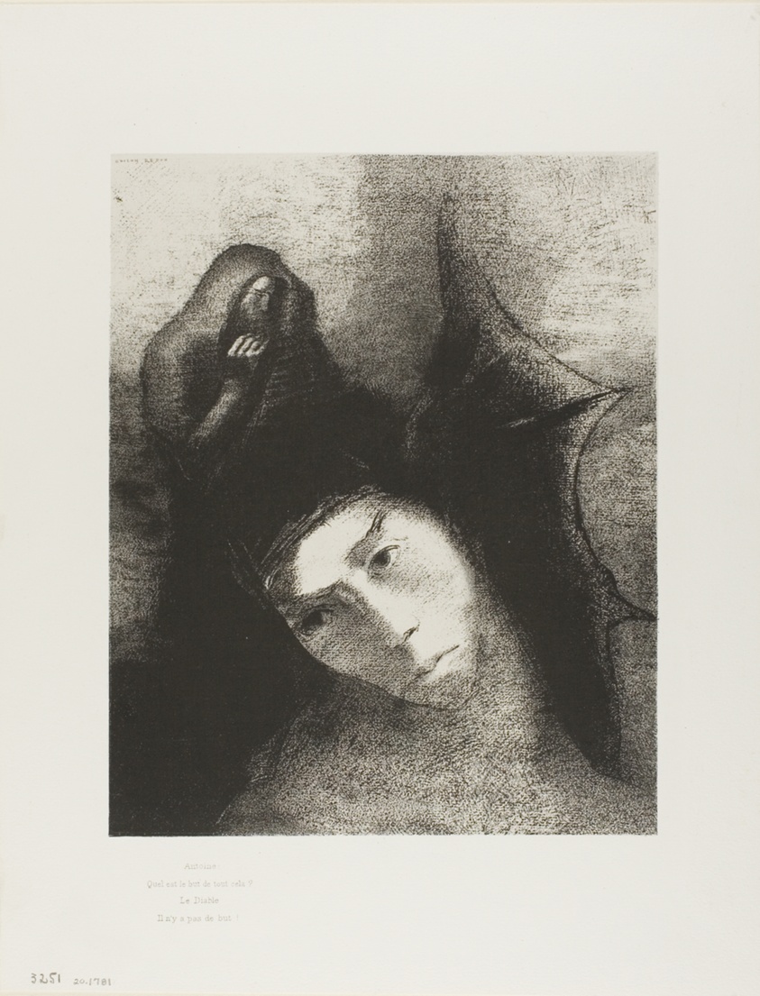 Anthony: "What is the object of all this?" The Devil: "There is no object!", plate 18 of 24