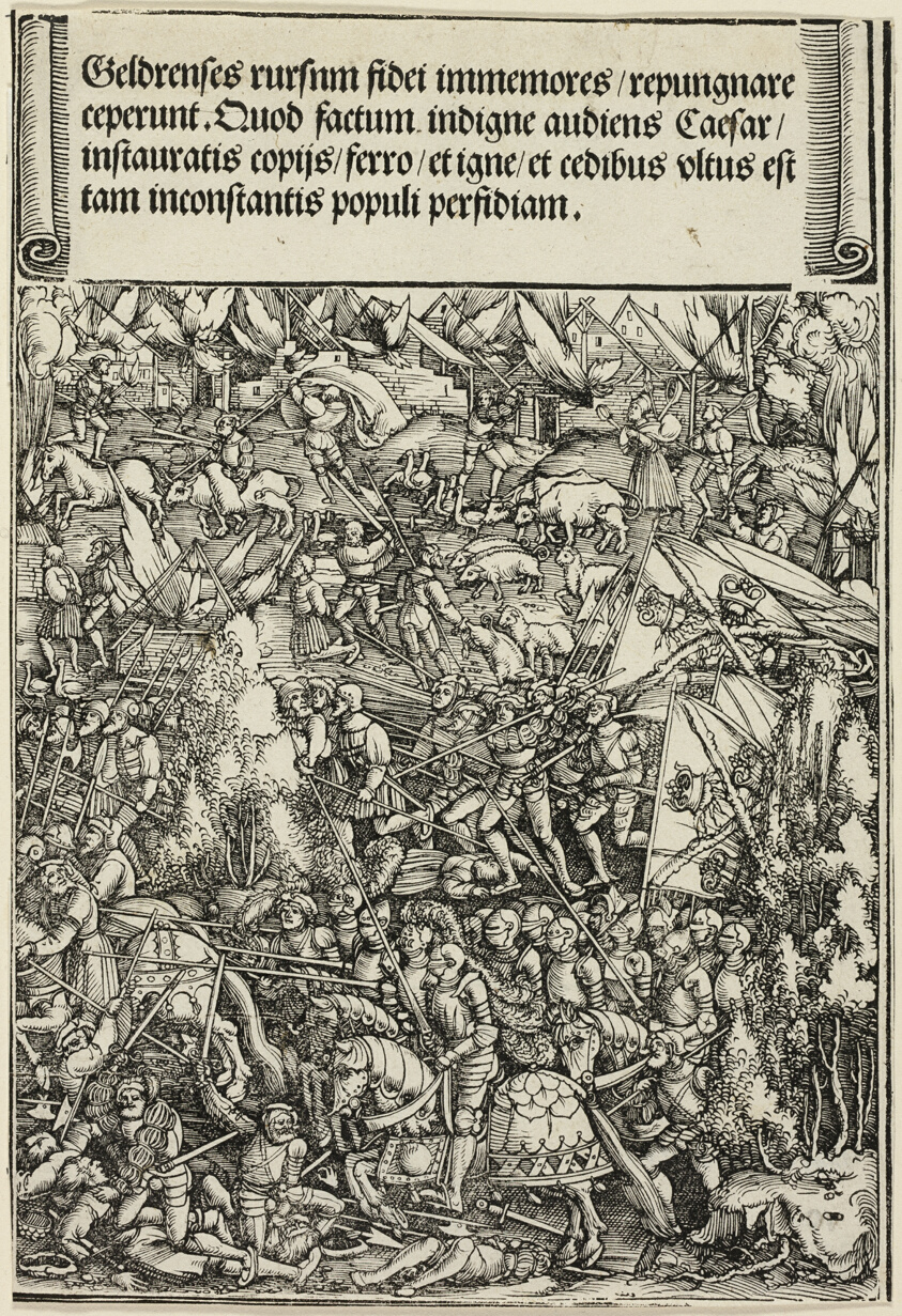 The Second War in Gueldres, from The Triumphal Arch of Maximilian I