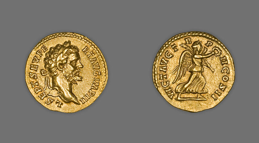 Aureus (Coin) Portraying Emperor Septimus Severus