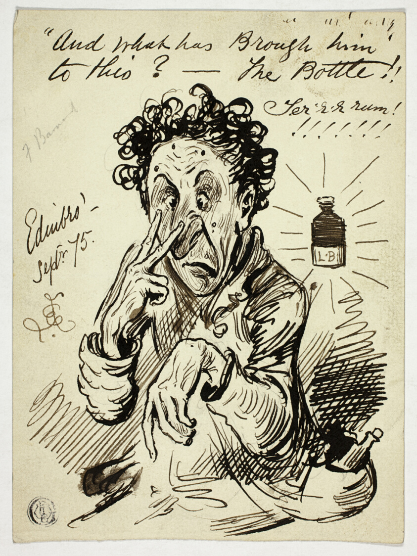 And What has Brought [sic] Him to This?-The Bottle!!
