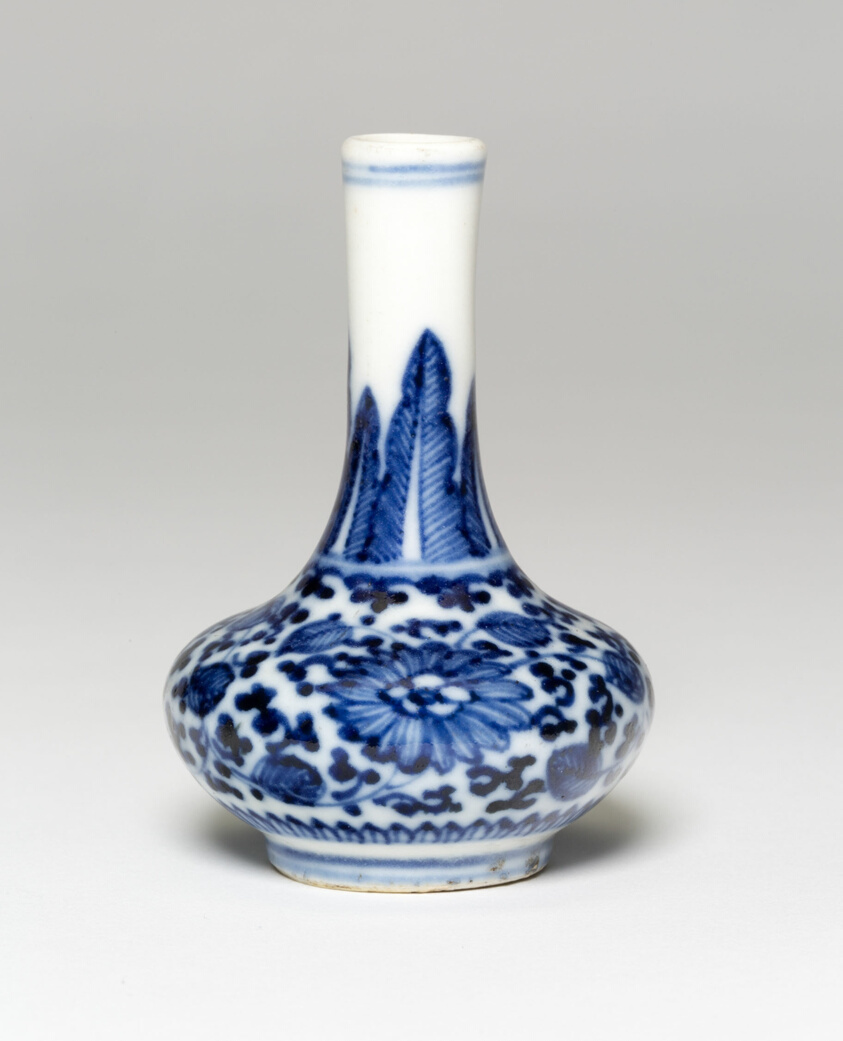Vase with Chrysanthemum Flower Heads