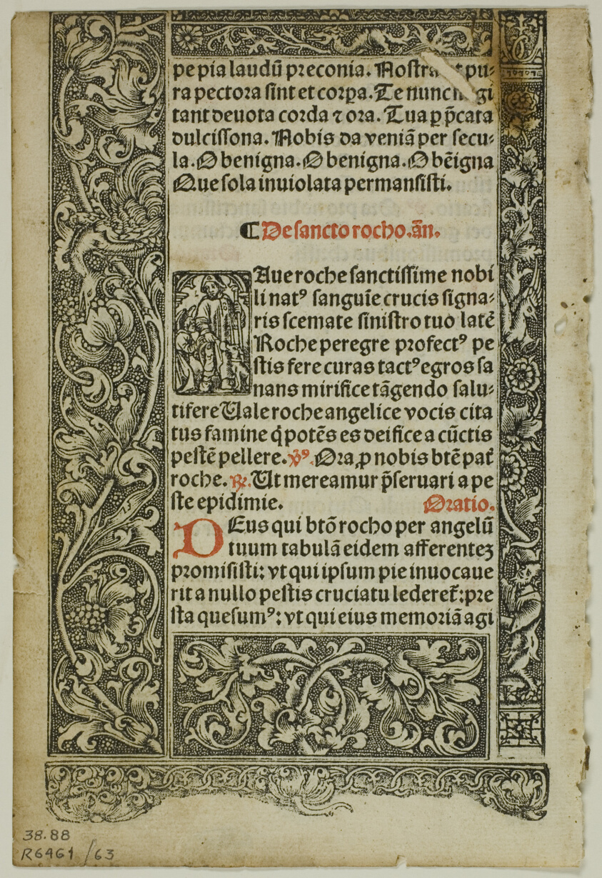 Illustration from Horae, plate 63 from Woodcuts from Books of the XVI Century