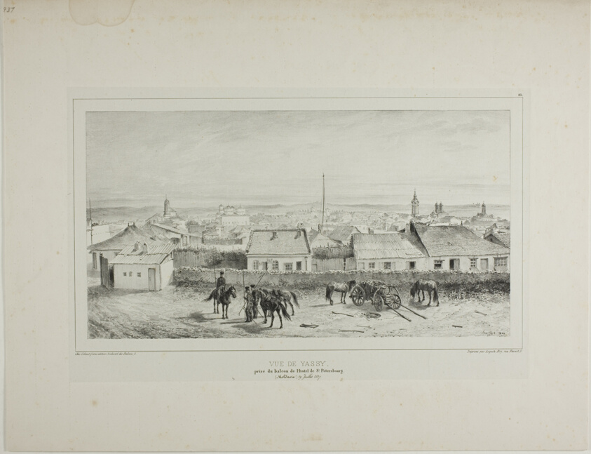 View of Yassy Taken from the Balcony of the St. Petersburg Hotel, Moldavia, July 19, 1837
