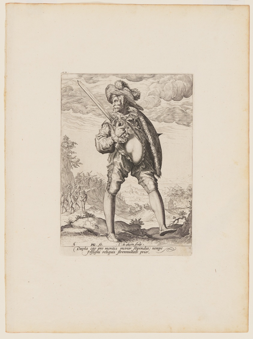 Soldier, Armed with Broadsword and Shield, from Officers and Soldiers of the Bodyguard of Emperor Rudolph II