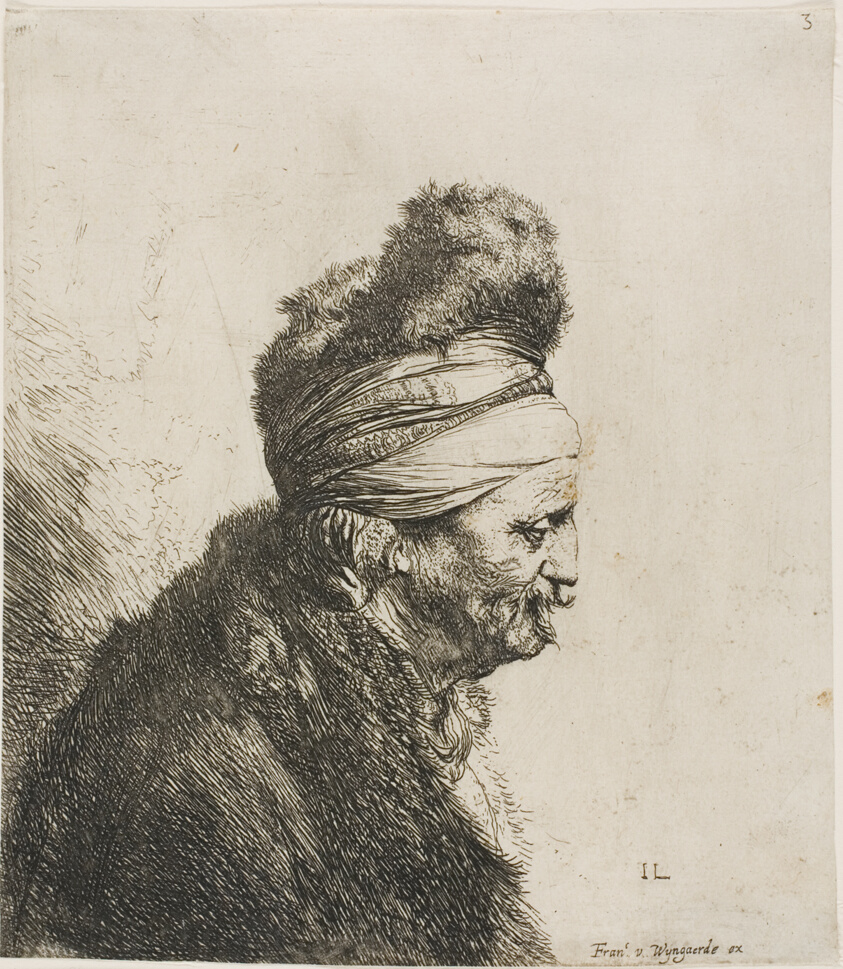 Bust of an Old Man Wearing a Fur Cap