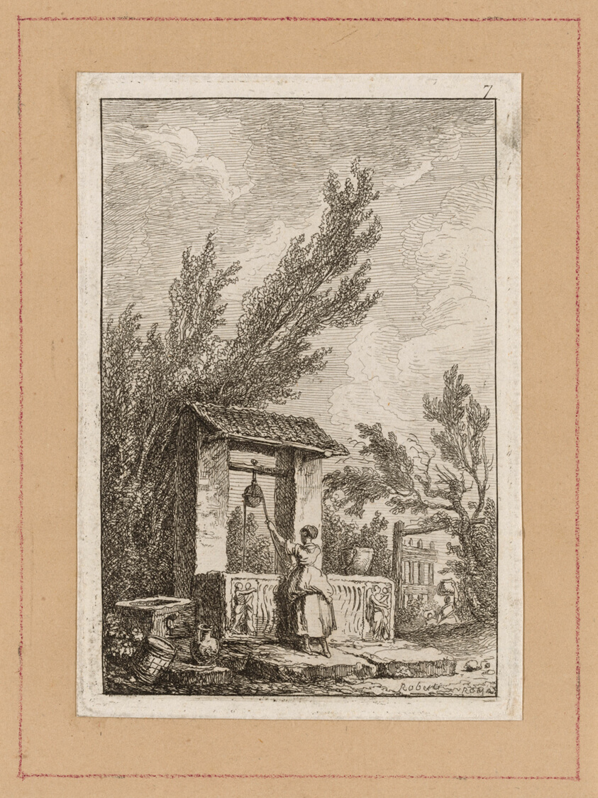Plate Seven from Evenings in Rome