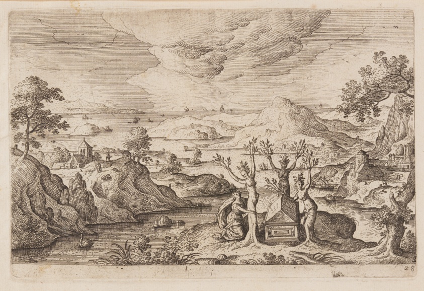 Plate 28, from Landscapes with Scenes from the Old and New Testament and Ovid’s Metamorphoses